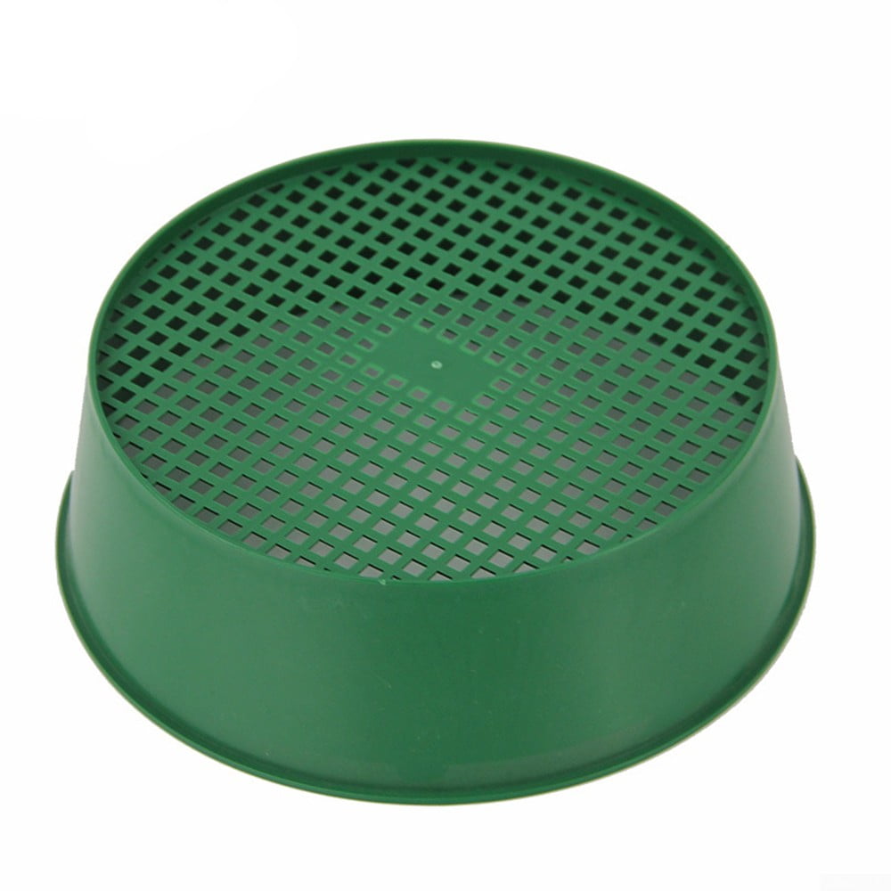 Green Plastic Garden Sieve Riddle Sifter For Compost X0C4 Stone Soil Gravel P0A2 