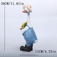 thumbnail image 3 of Resin White Goose Garden Decor, Porch Goose Statues, Indoor or Outdoor Decorative Goose Figurine for Garden, Patio, or Entryway Accent, 3 of 8