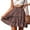 Brown Skirts for Women, variant on Summer Clearance Sales Iumwxz Cute Leisure Ruffle Lace-up Beach Skirts Womens Savings Skirts Floral Graphic Skirts Elastic Mid Waist Mini Skirt for Women Loose Flowy Dating