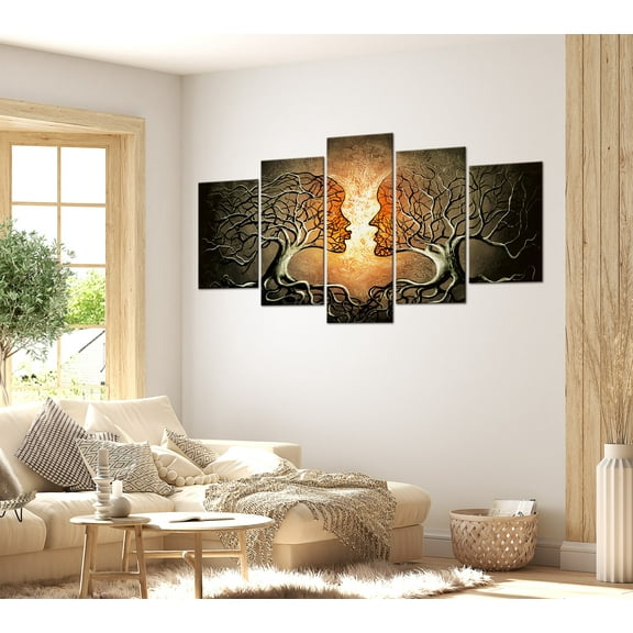 Tiptophomedecor Abstract Canvas Wall Art - Love Entanglement - Stretched & Framed Ready To Hang Art