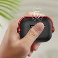 thumbnail image 2 of for Airpods 2nd Gen / 1st Gen Music Headset Earphone Case with Secure Lock, Soft Silicone Hard PC Shock-Absorbing for AirPods 1/2 Case Skin Touch with Keychain, Front LED Visible, WhiteBlack, 2 of 8