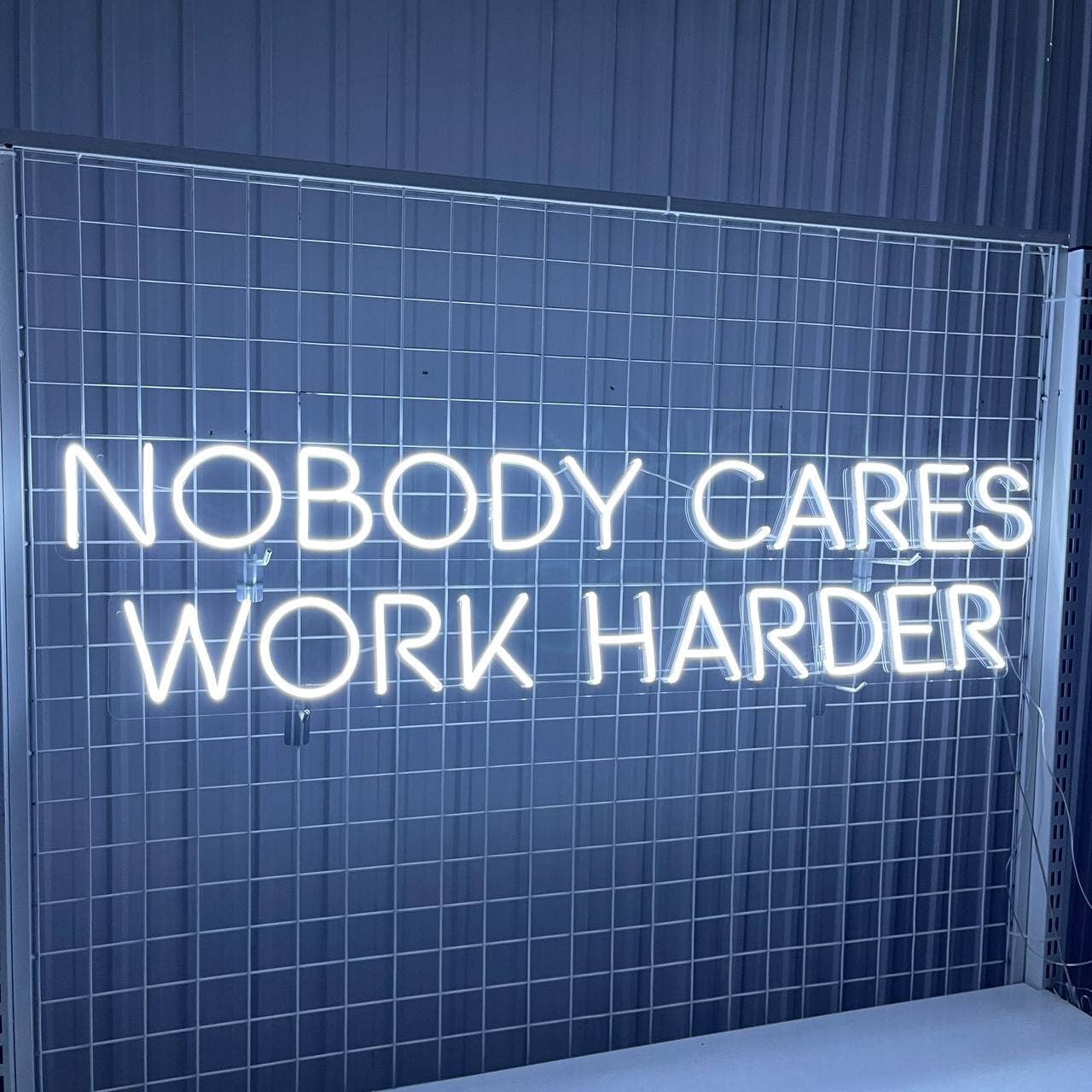 Glowneon Nobody Cares Work Harder Neon Sign, Long-lasting Wall Decor