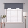 thumbnail image 7 of AUCHEN Ultra Elegant Solid Color Short Curtain Valance, Minimalism Valances for Windows, Modern Style Windows Valance for Bathroom, Living Room and Kitchens - 52" x 18", Dark Gray, 7 of 7