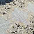 thumbnail image 3 of fastboy Simple Long Table Runner Lace Tablecloth Decorative Fabric Dining Tea TV Exquisite Wedding Decoration Coffee Color 35*270 cm, 3 of 6