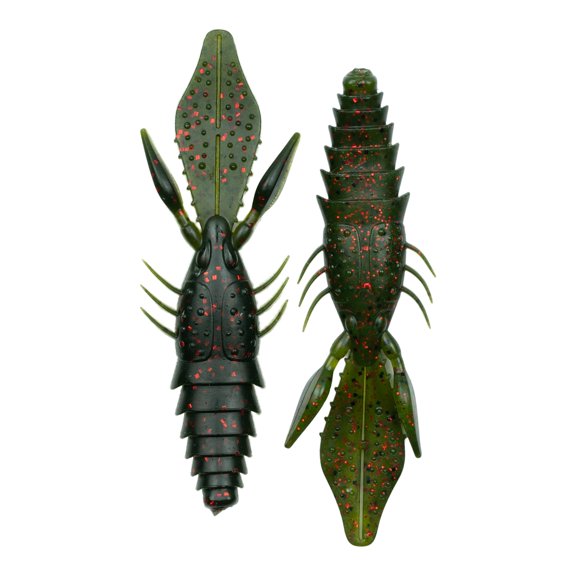 6th Sense Prawn Creature Bait, 4.2", Darkmelon Red