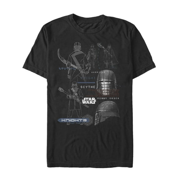 Men's Star Wars: The Rise of Skywalker Knights of Ren Warrior  Graphic Tee Black Small