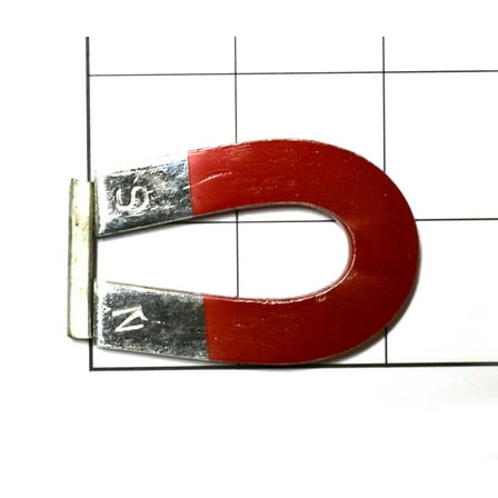 Eisco Labs Horseshoe U Magnet, Chrome Steel, 2 1/2" x 1 1/2"