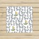 thumbnail image 1 of Toalla de mano ABPHQTO Barcos ancla blanco 33x33 cm, 1 of 1