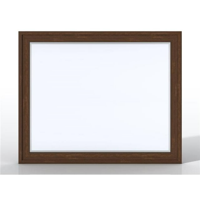 James Martin Furniture E444-M48-MCA 48 in. Addison Rectangular Mirror, Mid Century Acacia