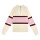thumbnail image 1 of Gibobby Sueter para mujer invierno punto Suéter de punto con cuello para mujer, suéter de yardas grandes, suéter de punto con bloqueo de Color a rayas de moda(B,G), 1 of 5