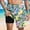 003 Pink, variant on Men's Swim Trunks with Compression Liner 2 in 1 Board Beach Shorts Fashion Print Elastic Waist Casual Shorts