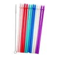 thumbnail image 4 of Conjunto de 12 Pajitas Reutilizables Macarena Multicolor 23 cm, 4 of 8