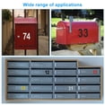 thumbnail image 5 of Uxcell 4 Inch Reflective Mailbox Number Sticker Decal Die Cut Classic Style Strong Self Adhesive, Black, 1 Pack, 5 of 5