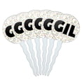 thumbnail image 1 of Gil Cupcake Picks Toppers - Set of 6 - Mutlicolored Speckles, 1 of 1