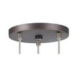 thumbnail image 4 of Woodbridge Lighting Regent Park 1-Light Glass Pendant in Nickel/Bronze, 4 of 5