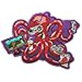 thumbnail image 3 of "More Tentacles to Party Octovideo" Funny Octopus Playing Video Games Iron On Patch, 3 of 4