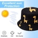 thumbnail image 4 of 50-54 cm Circunferencia de la Cabeza Sombreros para Hombres y Mujeres, Sombreros para el Sol con patrón de cervatillo, ala Grande, Sombreros de Pescador con protección Solar para n, 4 of 5