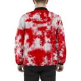 thumbnail image 5 of Utoimkio Men's Casual Stand Collar Jacket Tie-dye Printed Long Sleeve Full Zipper Jackets Fall Winter Outwear with Pockets, 5 of 6