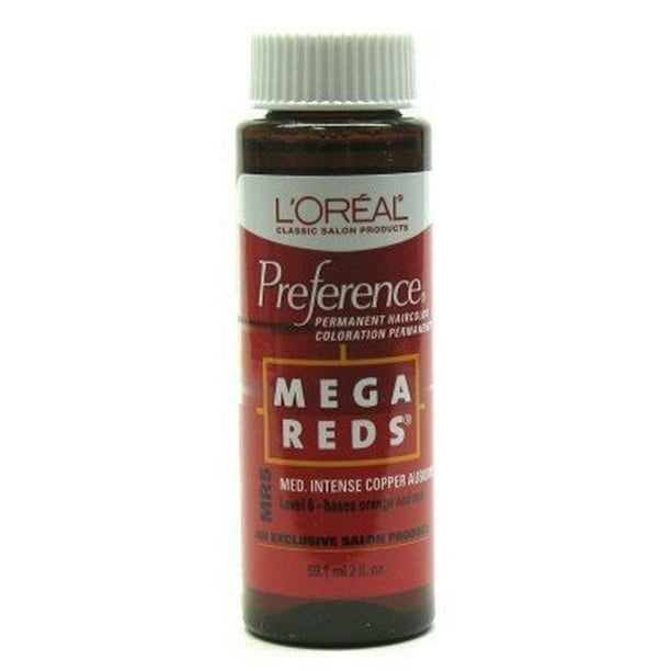 L Oreal Preference Mr5 Mega Red Medium Intense Copper Auburn 3 Red Medium Intense Copper Auburn