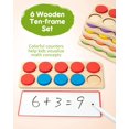 thumbnail image 2 of Juego de 10 marcos de madera SYNARRY de Math Manipulatives para niños de 3 a 8 años, 2 of 8