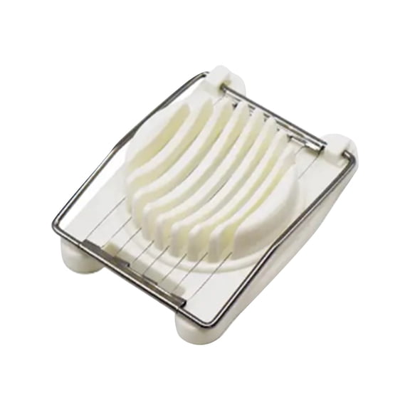 Egg Cutter and Food Slicer Tool, Stainless Steel and Plastic Strawberry Chopper for Garnish and Favorite Foods, Easy to Clean Manual Slicing Gadget for Kitchen Use