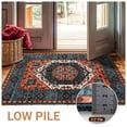 thumbnail image 3 of Sonoro Kate 2x3 Area Rugs for Living Room Bedroom, Non Slip Boho Machine Washable Indoor Floor Carpet, Red-Blue, 3 of 7