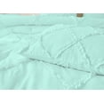 thumbnail image 4 of DNG Creations 1 Piece Diamond Ruffle Comforter 100% Egyptian Cotton, 800TC - Solid Auqa Blue Colour - Super Soft 550 GSM All Season ( California King - Size ), 4 of 6