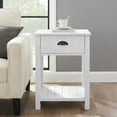 thumbnail image 6 of Country Farmhouse Single Drawer End Table Set in Brushed White, 6 of 6