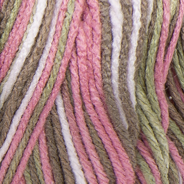 Red Heart Super Saver Yarn, Pink Camo, 5oz(141g), Medium, Acrylic