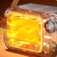 thumbnail image 4 of Inteprter Características de seguridad del calentador eléctrico de bajo consumo, respetuoso con el medio ambiente y rentable, silencioso Electrodomésticos color naranja, 4 of 6