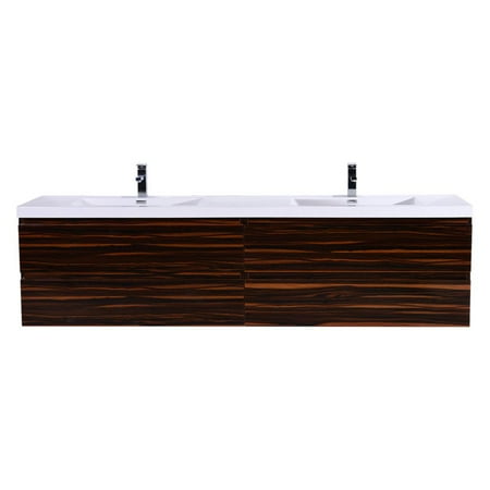 Morenobath Mob 72 In Wall Mounted Double Sink Bathroom Vanity