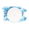 thumbnail image 2 of Ryvnso 1 Piece Placemats Moon Watercolor Dining Mats Heat-Resistant Non-Slip Washable Table Mat, 2 of 8