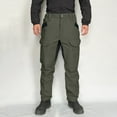 thumbnail image 6 of Work Pants for Men - Tactical Ripstop Waterproof Cargo, Stretch Multi Pockets, Construction & Hiking Work Pants Green 3XL, 6 of 6