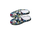 thumbnail image 5 of Alien Invader Zim Gir Fuzzy Cotton Slippers For Mens Winter Cotton Lightweight Anti-slip Rubber Sole Slippers House Open Back Slippers Closed Toe Slippers, 5 of 9