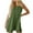 Green, variant on Axiiglly Jumpsuits for Women V Neck Short Rompers Sleeveless Button Short Jumpsuits Comfy Loose Overalls with Pockets Summer Casual Beach Outfits