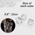 thumbnail image 2 of 50Pcs Clear Fake Ice Cubes, 20mm Reusable Acrylic Fake Ice Cubes,Acrylic Clear Ice Rock for Home Decoration, 2 of 4