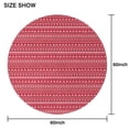 thumbnail image 6 of Red Christmas Pattern Round Tablecloth 60"x60",Wrinkle Wipeable Table Cloth for Kitchen Dining Room Picnic Patio Party, 6 of 6