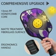 thumbnail image 2 of Pickleball Paddles Set Of 2, Fiberglass Surface, Vintage Floral & Butterfly, 4 Balls & Bag, 2 of 5