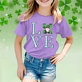 thumbnail image 2 of TZEWGL T-Shirts pour Fille Garçon Manches Courtes Col Rond Graphique Tendance pour Enfants Taille 10-11T, 2 of 4