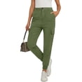 thumbnail image 7 of Enjoytime Cargo Capris Pants for Women Button High Waisted Casual Pants Hiking Travel Trousers with Pockets, 7 of 7