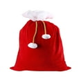 thumbnail image 2 of Christmas Santa Sack Red Velvet Santa Claus Bags with Drawstring Cord Extra Large Velvet Santa's Present Sack Bags for Xmas Present Toys Storage Bags Holiday Party Supply Christmas Bags Gift Décor, 2 of 8