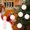 B, variant on WEGFTDUOP Christmas Decoration Christmas Balls Circles Painted Flocking Balls Set Christmas Tree Hanging Decoration 12cm 4pcs Set Christmas Tree Ornaments