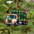 thumbnail image 5 of SMKE Christmas Truck Pine Tree 2D Flat Car Rear View Mirror Accessories. Festive Hanging Decorations. Christmas Tree Ornaments. Holiday Cheer Hanging Charm. Interior Rearview Pendant Decor. Gift A, 5 of 5