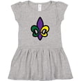 thumbnail image 3 of Inktastic Fleur De Lis Mardi Gras Holiday Girls Toddler Dress, 3 of 5