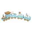 thumbnail image 5 of Christmas Tree Decoration Train Christmas Wooden Train Ornament Home Decoration Gift Statue Train Decor Set for Desktop B, 5 of 8