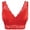 Red, variant on Women's Rhonda Shear 672P Ahh Pin-Up Lace Leisure Bra with Removable Pads (Navy 2X)