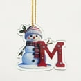 thumbnail image 2 of Christmas Acrylic Ornament for Tree Decorations 26 Letter Decorative Hanging Christmas Letters DIY Ornaments for Xmas Tree M, 2 of 7