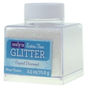 Sulyn Extra Fine Glitter for Crafts, White Crystal Diamond, 2.5 oz
