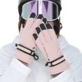 thumbnail image 5 of Guantes de esquí al aire libre de otoño e invierno para mujer, cálidos, de terciopelo, antisalpicaduras, antideslizantes, resistentes al desgaste, para ciclismo de invierno, pantalla táctil, 5 of 5