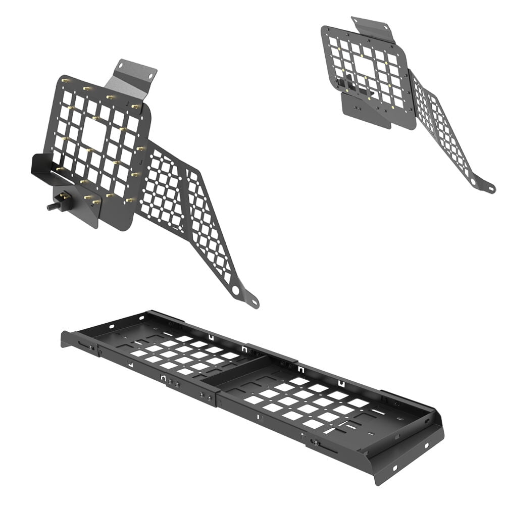 Interior Cargo Rack Basket & Rear Window Side Panel for 2024 2026 Toyota Land Cruiser,Interior Trunk Organizer